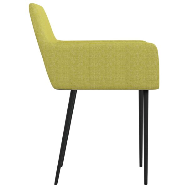 vidaXL Esszimmerst&uuml;hle 2 Stk. Gr&uuml;n Stoff