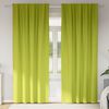 vidaXL Verdunkelungs-Vorh&auml;nge mit Ringen 2 pcs Gr&uuml;n 225 x 140 cm