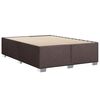 vidaXL Boxspringbett mit Matratze Dunkelbraun 160x200 cm Stoff
