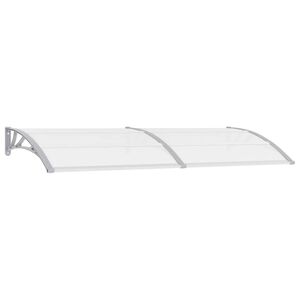 vidaXL T&uuml;rvordach Grau und Transparent 240x75 cm PC
