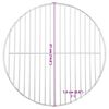 vidaXL Grillrost Rund &Oslash;37 cm 304 Edelstahl