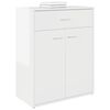 vidaXL Sideboard Hochglanz-Wei&szlig; 60x30x75 cm Holzwerkstoff