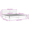 vidaXL Bettgestell R&auml;uchereiche 200x200 cm Holzwerkstoff und Metall