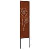vidaXL Garten Sichtschutz-Leinwand Rostig 32 x 140 cm Wetterfeststahl