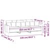 vidaXL 3-Sitzer-Sofa Dunkelgrau 210 cm Samt