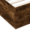 vidaXL Bettgestell mit LED R&auml;uchereiche 200x200 cm Holzwerkstoff