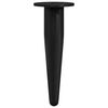 vidaXL M&ouml;belbeine 2 pcs Schwarz &Oslash; 40 x 98 mm Eisen