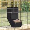vidaXL Kaninchenf&uuml;tterer Schwarz 12,5 x 26 x 28,5 cm