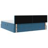 vidaXL Aufbewahrungsbett mit Matratze Dunkelblau 200 x 200 cm Samt
