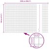 vidaXL Zaun mit Pfosten Gr&uuml;n 1,2 x 25 m Stahl und PVC