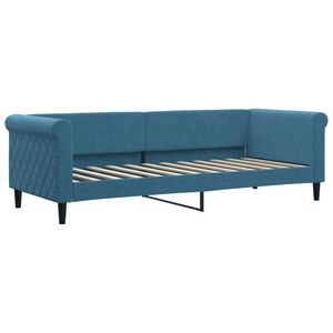 vidaXL Tagesbett Blau 80x200 cm Samt