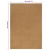 vidaXL Teppich 80x160 cm Jute Rechteckig
