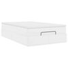 vidaXL Ottoman-Bett mit Matratze Wei&szlig; 120x190 cm Kunstleder