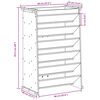 vidaXL Vertikalbeet mit 6 F&auml;chern 69x40x101,5 cm Massivholz Douglasie