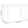 vidaXL Esstisch Panama 112x60x75 cm Massivholz Kiefer