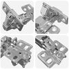 vidaXL Scharnier 126 pcs Nickel 139 x 64,1 x 10 mm Eisen