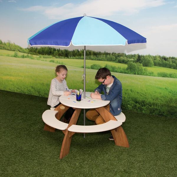 AXI Picknicktisch für Kinder Orion Braun und Weiß A031.024.00