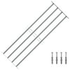 vidaXL Fenstergitter Verstellbar mit 4 Querstäben 1000-1500 mm