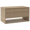 vidaXL Outdoor-Kissenbox Beige 100x55x55,5 cm Poly Rattan