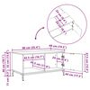 vidaXL Couchtisch Graues Sonoma 90 x 49 x 46 cm Holzwerkstoff