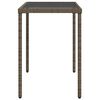 vidaXL 5-tlg. Garten-Essgruppe mit Kissen Grau Poly Rattan