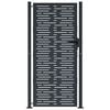 vidaXL Gartentor Anthrazit 100x200 cm Stahl Quadratisches Design