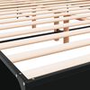 vidaXL Bettgestell Schwarz 120x190 cm Holzwerkstoff und Metall