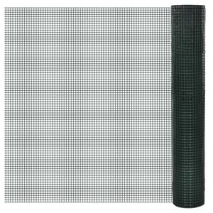 vidaXL Drahtzaun Stahl mit PVC-Beschichtung 10x0,5 m Rot