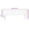 vidaXL LED Kopfteil Dunkelgrau 180x5x78/88 cm Stoff