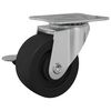 vidaXL Bockrolle 12 pcs Schwarz und Silber 50,7 x 50,7 x 24,4 mm