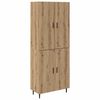 vidaXL Highboard 2 pcs Artisan-Eiche 69,5 x 34 x 180 cm Holzwerkstoff