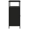 vidaXL Sideboard Schwarz 100x35x80 cm Holzwerkstoff