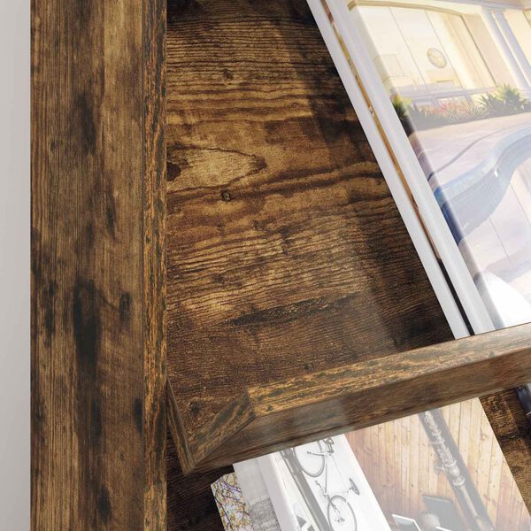 vidaXL Magazinregal Ger&auml;ucherte Eiche 70 x 41 x 156 cm Holzwerkstoff