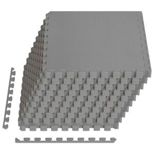 vidaXL Pool Bodenschutzmatte 40 stk. Grau 14,4 m&sup2; EVA-Schaum