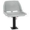 vidaXL 4-tlg. Bootssitz-Set Klappbar Kein Kissen Grau 48x51x41 cm