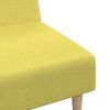 vidaXL Schlafsofa 2-Sitzer Gr&uuml;n Stoff