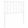 vidaXL Kopfteil Metall Wei&szlig; 75 cm
