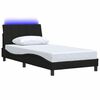 vidaXL Bettgestell ohne Matratze "Hanko" Schwarz 100x200 cm Stoff