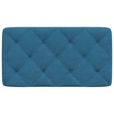 vidaXL Kopfteil-Kissen Blau 80 cm Samt