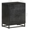 vidaXL Nachttisch Schwarz 40x30x50 cm Akazie und Mango Massivholz