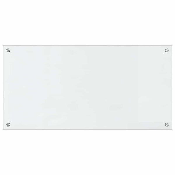 vidaXL K&uuml;chenr&uuml;ckwand 2 pcs Transparent 100 x 50 cm Geh&auml;rtetes Glas