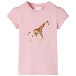 vidaXL Kinder-T-Shirt Hellrosa 104