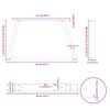 vidaXL Couchtischbeine V-Form 2 St&uuml;ck Anthrazit 50x(30-31,3) cm Stahl