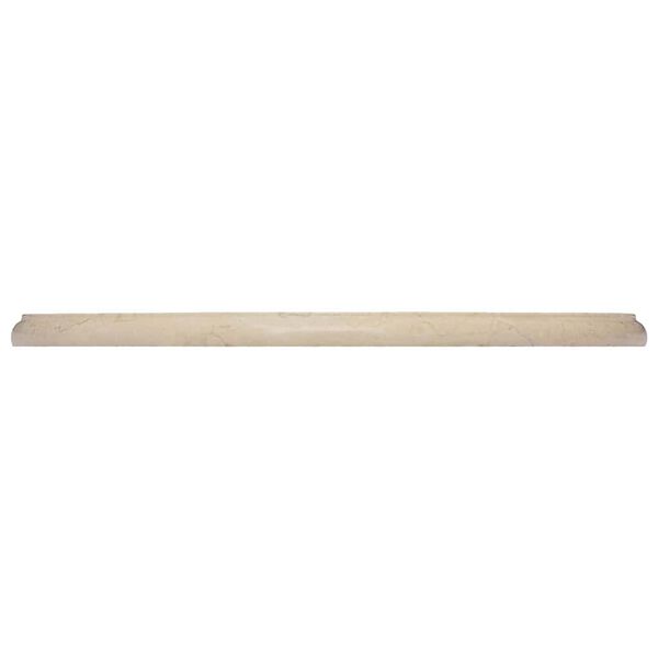 vidaXL Tischplatte Creme &Oslash;50x2,5 cm Marmor