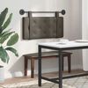 vidaXL H&auml;ngevorderseite Wandmontiert Grau 90 cm Kunstleder