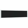 vidaXL Ausziehbare Seitenmarkise 120&times;500 cm Schwarz