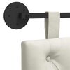 vidaXL H&auml;ngevorderseite Wandmontiert Creme 210 x 55 x 7 cm Samt