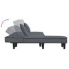 vidaXL Schlafsofa in L-Form Dunkelgrau 255x140x70 cm Samt