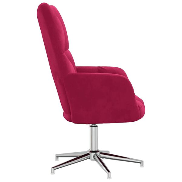 vidaXL Relaxsessel Weinrot Samt