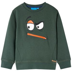 vidaXL Kinder-Sweatshirt Dunkelgr&uuml;n 92